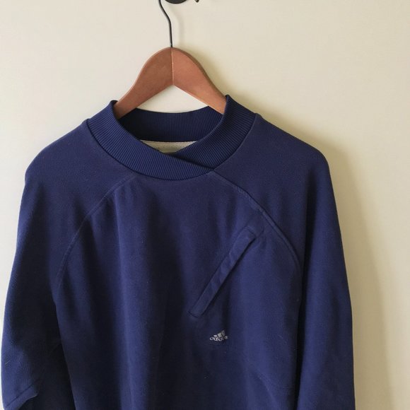 Adidas Mens Fleece Crewneck pullover Sweatershirt - Picture 1 of 8